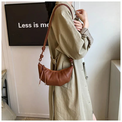 Designer Luxury Dumpling Bags Women 2025 New High Quality Fashion Underarm Bags Vintage Casual Shoulder Crossbody Bags Women