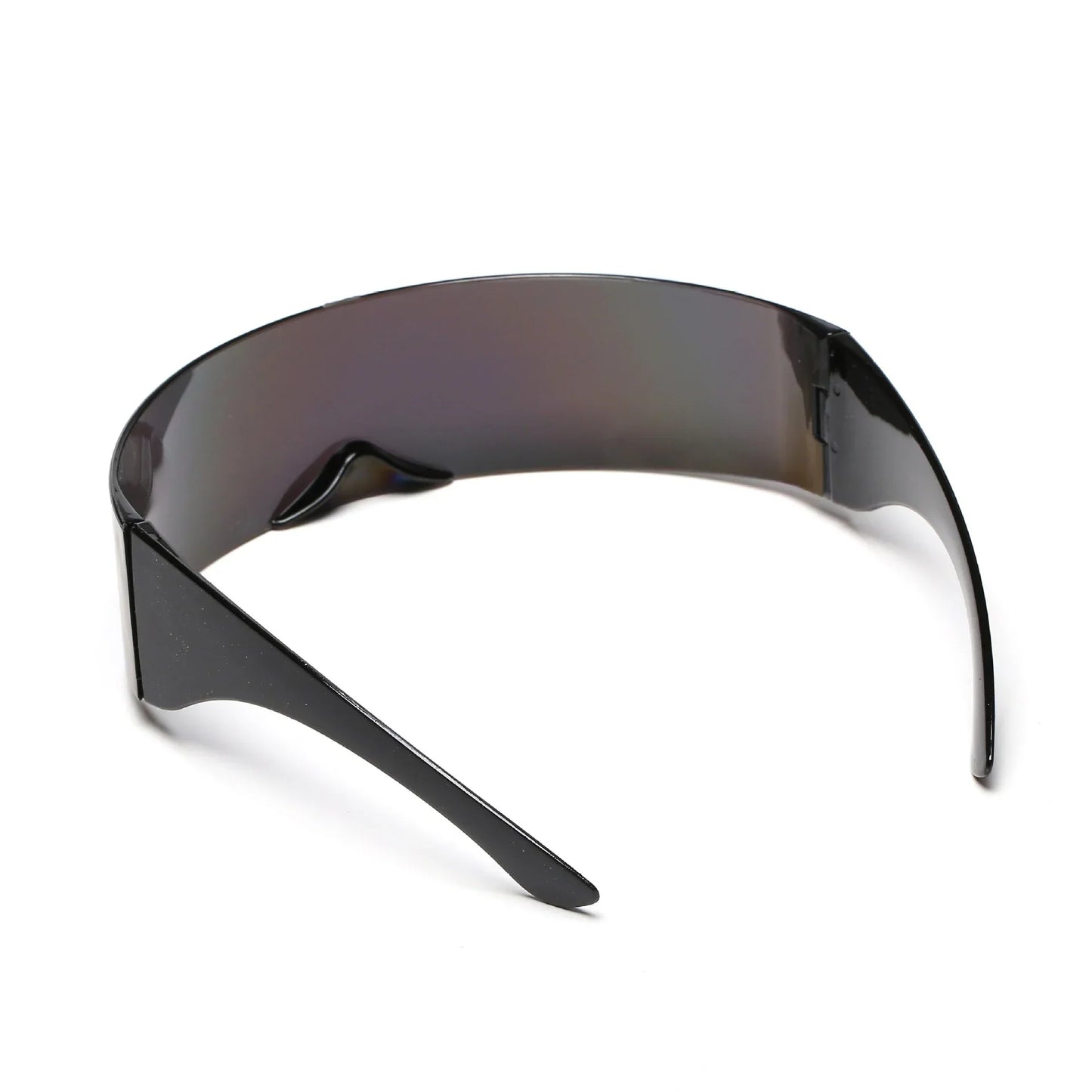 Futuristic Narrow Cyclops Visor Sunglasses Women Men Laser Eyeglasses UV400 Mirrored Lens Costume Party Eyewear Glasses