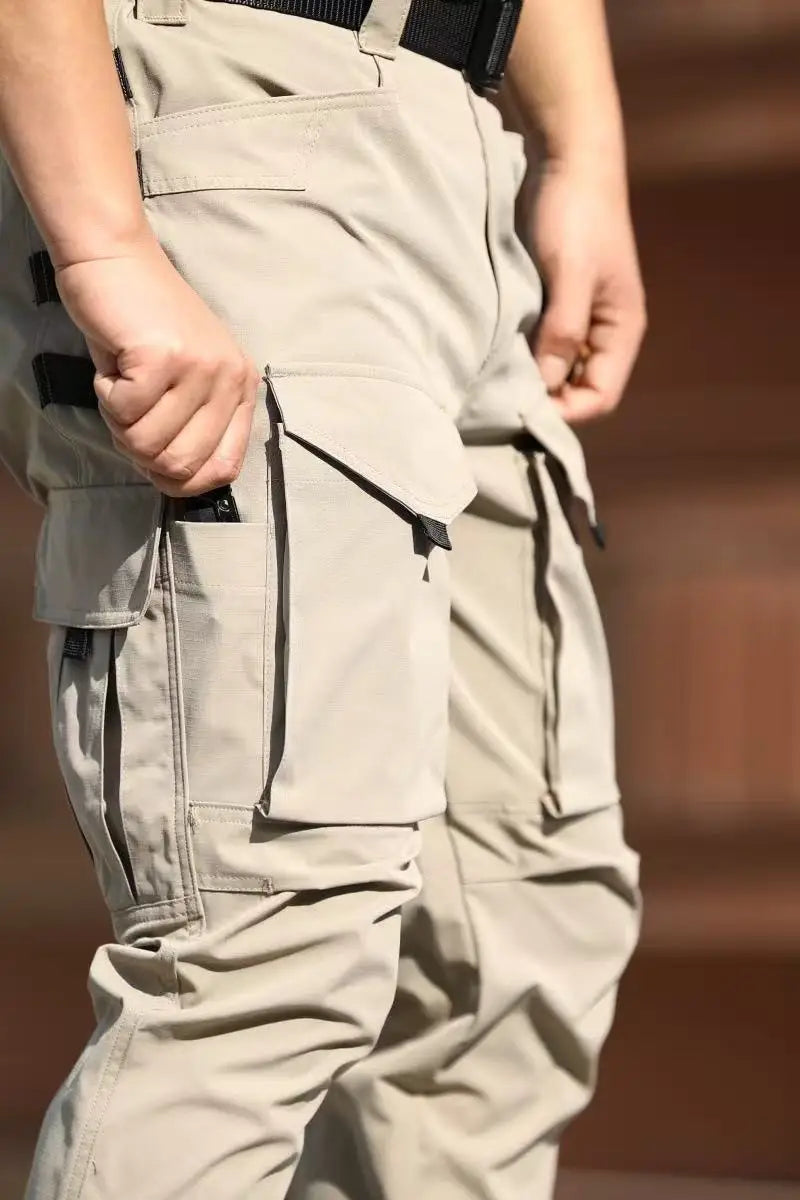 Men's Cargo Military Tactical Casual Trousers Spring Autumn Pants Hiking Camping Climbing Army Combat Running Multi-Pockets