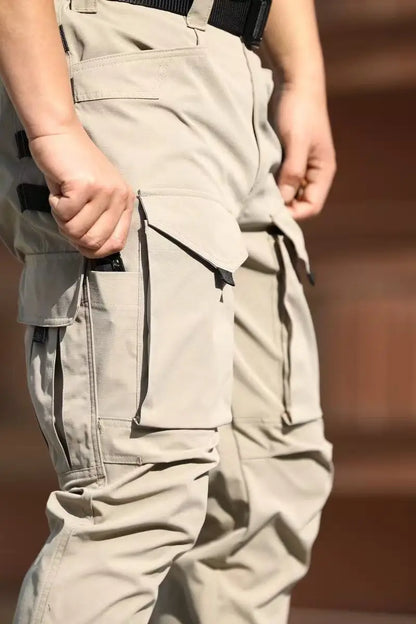Men's Cargo Military Tactical Casual Trousers Spring Autumn Pants Hiking Camping Climbing Army Combat Running Multi-Pockets