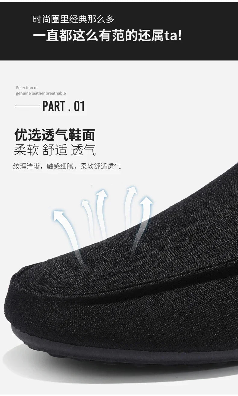 Fashion Men Casual Shoes Luxury Brand Men Loafers Breathable Comfort Slip-on Mens Driving Shoes lightweight Lazy Shoes Moccasins