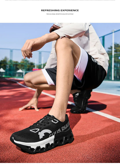 Tênis Masculino com Amortecimento para Corrida Tênis Esportivo Leve Casual Masculino Antiderrapante Tênis Esportivo para Viagens ao Ar Livre Caminhada
