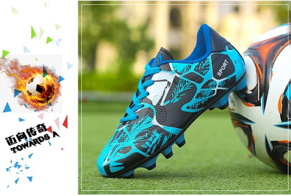 Children Soccer Shoes Sports Society Field Boy Football Shoes Futsal Fast Indoor Sneaker Original Ankle Cleats Football Boots