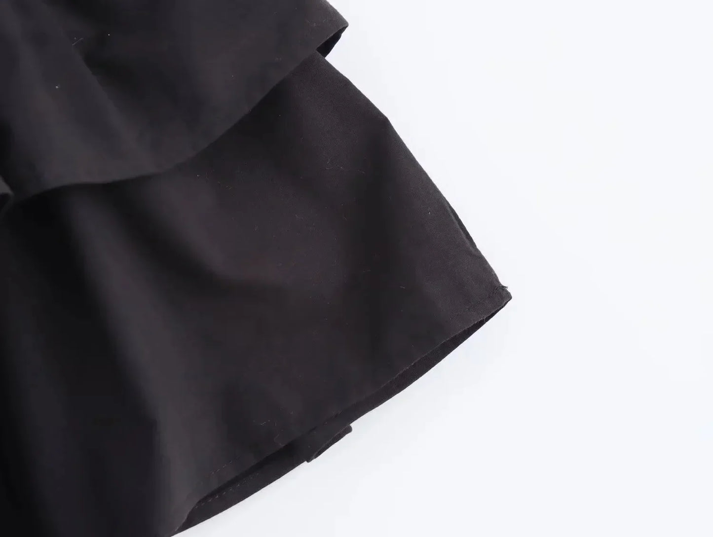 Womens Dresses Ruffled Corset Dress Summer 2025 Red Brown Black Dress O-Neck Long Sleeve Dresses Layered Party Vestidos 066