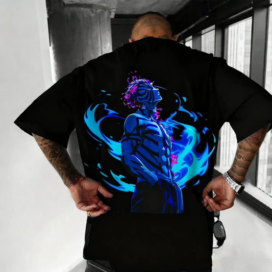 Printed T-shirt 2025 Men's and Women's Summer New Street Hip Hop Y2K Casual Loose Parent Child Top