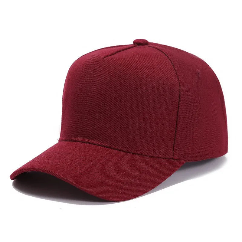 Custom Brand Diy Logo Baseball Cap For Men And Women Plain Blank Embroidery Print 5 Panel Sport Hat Basic Gorras