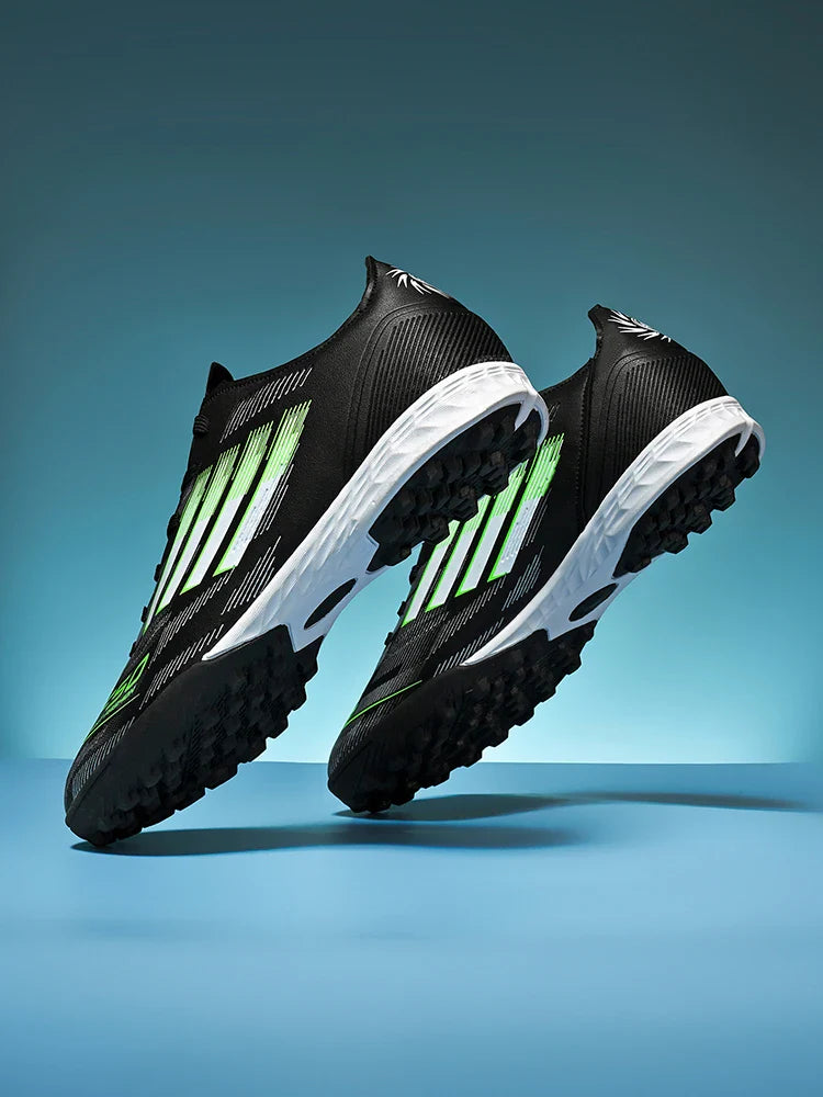 Soccer Cleats for Men Women Breathable Cushioned Insole Anti-Slip Football Shoes for AG/TF Outdoor Sports Boots