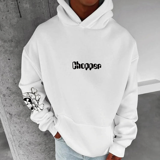 Men's Hoodies  New Tony Tony Chopper Anime Printed Loose Casual Street Hip Hop Parent Child Top