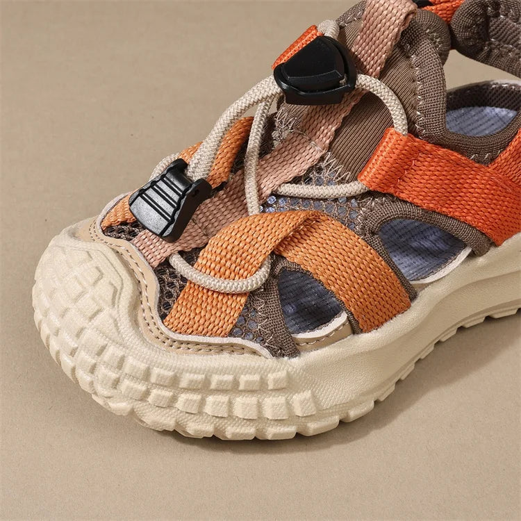 New Summer Children Sandals For Boys Breathable Kids Sport Shoes Soft Sole Fashion Toddler Boys Beach Sandals EU 21-30