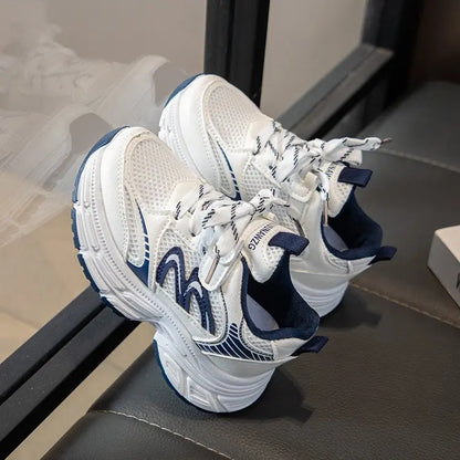 2026 Spring Autumn Children Chunky Mesh Sneakers Toddlers Boys Girls Casual Sports Shoes Patchwork School Kids Basketball Shoes
