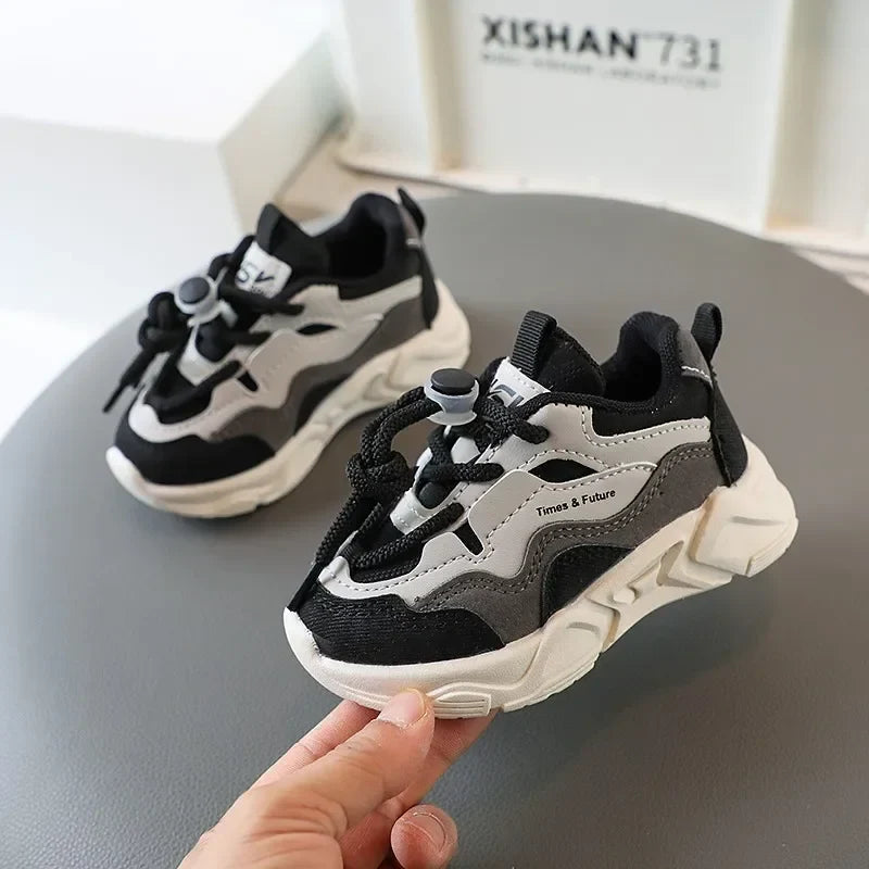 Children Sneakers for Boys Girls Lace-up Non-slip Spring New Girls Sport Shoes Classic Kids Casual Running Cute Toddler Shoes