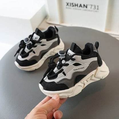 Children Sneakers for Boys Girls Lace-up Non-slip Spring New Girls Sport Shoes Classic Kids Casual Running Cute Toddler Shoes