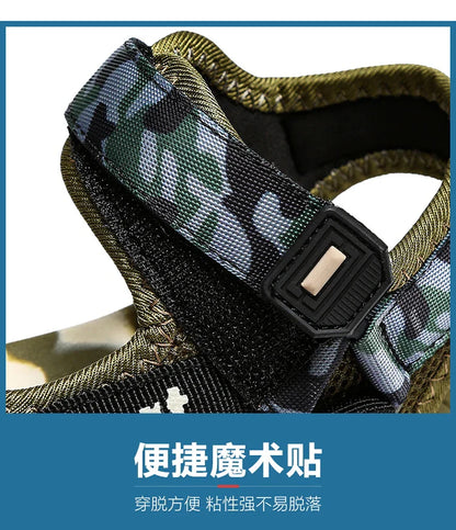 Children's Summer New Sandals Boys Fashion Camouflage Mountaineering Anti slip Sandals Outdoor Leisure Sports Slippers 28-40