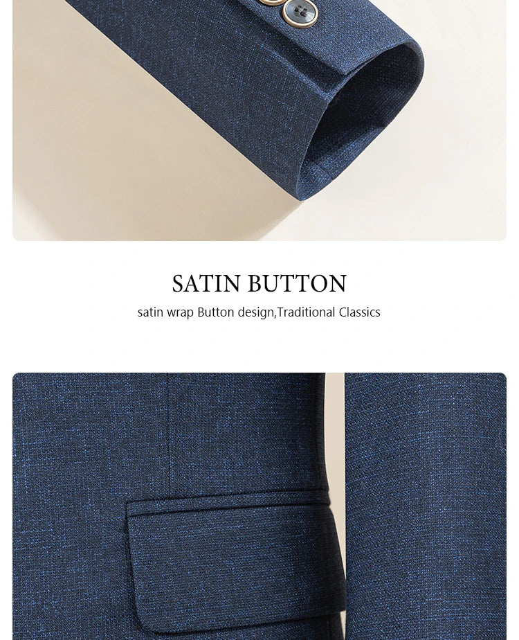 High Quality Male Groom Wedding Blazers Slim fit casual evening gown Business Office Men's Suits