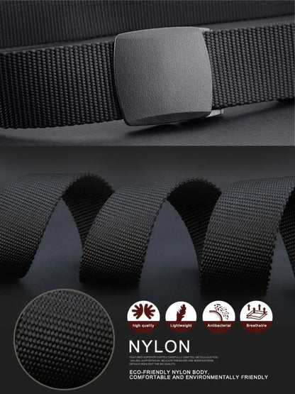 Men's Tactical Belt Non-Metallic Outdoor Sports Leisure Men's Belt Student Canvas Belt