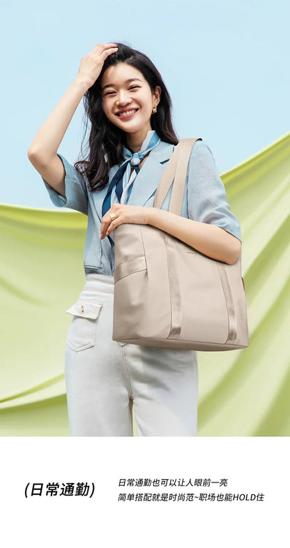 Designer Luxury Women's Bag Shoulder Bags For Work 14 Inches Commuter Bag With Zipper Compartments Large Capacity Tote Bag