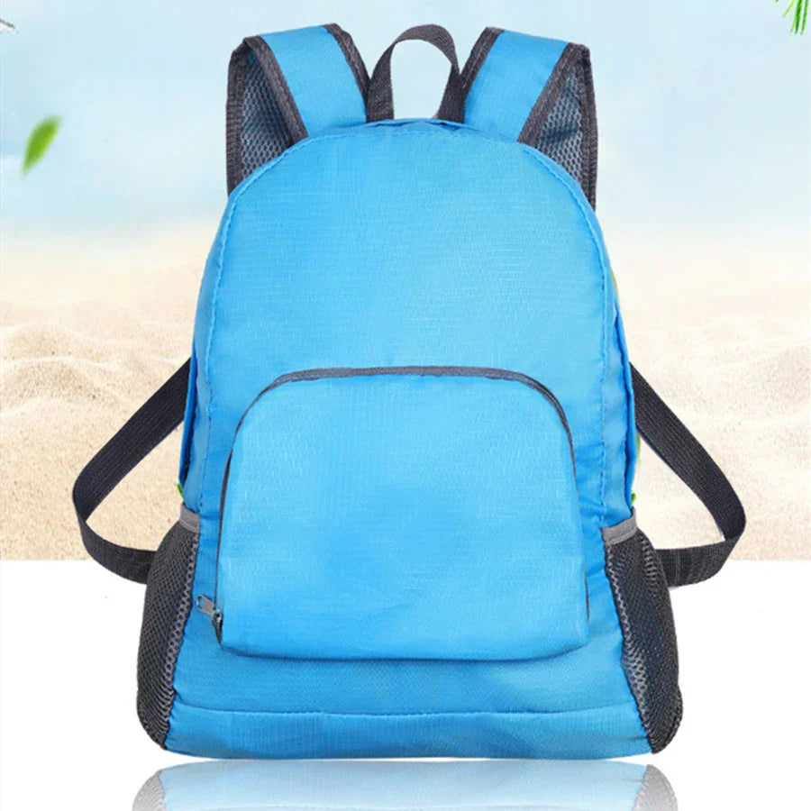 Unisex Foldable Backpack Travel Bag Lightweight Shoulder Backpacks Portable Outdoor Hiking Camping Sport Climbing Organizer Bags