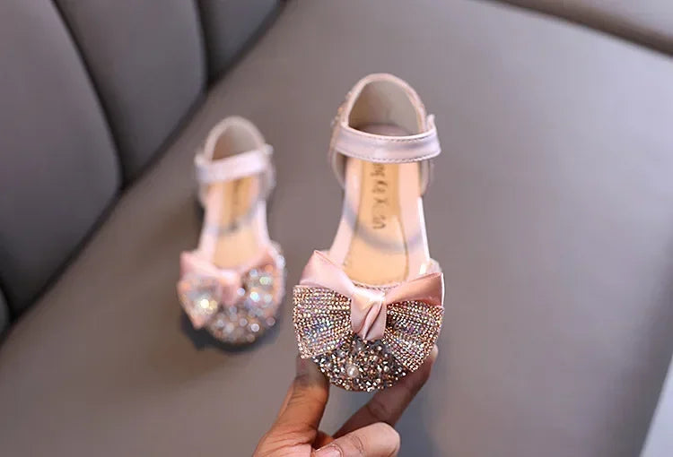 Sandals Toddler Girl Childrens Shoes Pearl Rhinestones Shining Kids Shoes Baby Girls Shoes Girls Thong Sandals