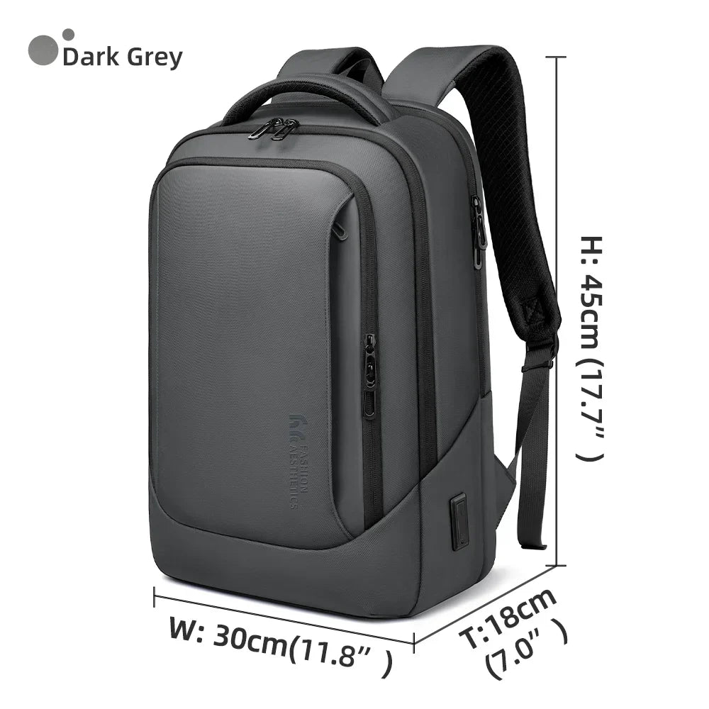 Men's Designer Laptop Bag Waterproof School Bags for College Boys Male Business Sports Travel Backpack Men With USB Charging