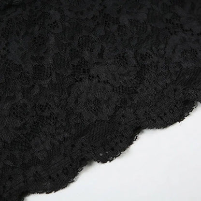 Sheer Lace Camisole Dress with Ultra Spicy and Lightweight Mesh; Sexy Dress for A Minority of Hot Girls