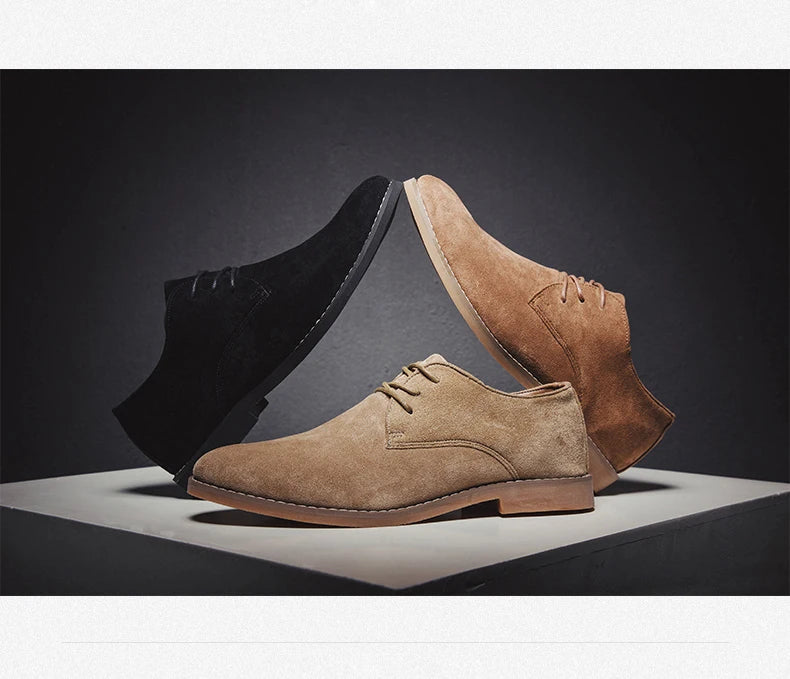 Sapatos Masculinos Derby de Luxo, Sapatos de Couro de Camurça de Alta Qualidade para Homens, Sapatos Casuais de Negócios, Sapatos de Amarrar Masculinos para Festas e Casamentos, Tamanho Grande