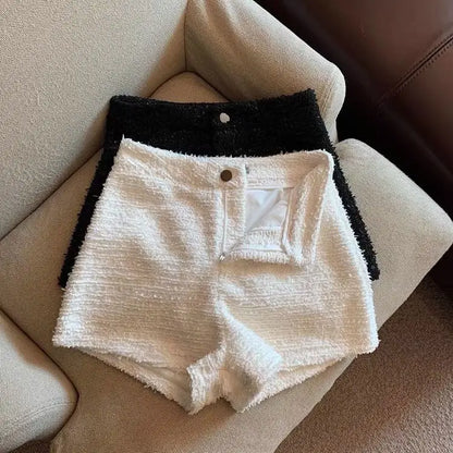 Hotsweet Shorts Women Sexy Skinny Y2k Clothes High Waist European Streetwear Fashion Trouser Cool Thick Button-Fly Wide Leg New