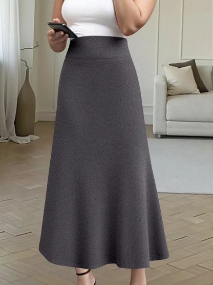 Women Midi Skirt High Waist A line Flowy Design Breathable Material Perfect for Fashion Events Casual Street Style Weekend Trips