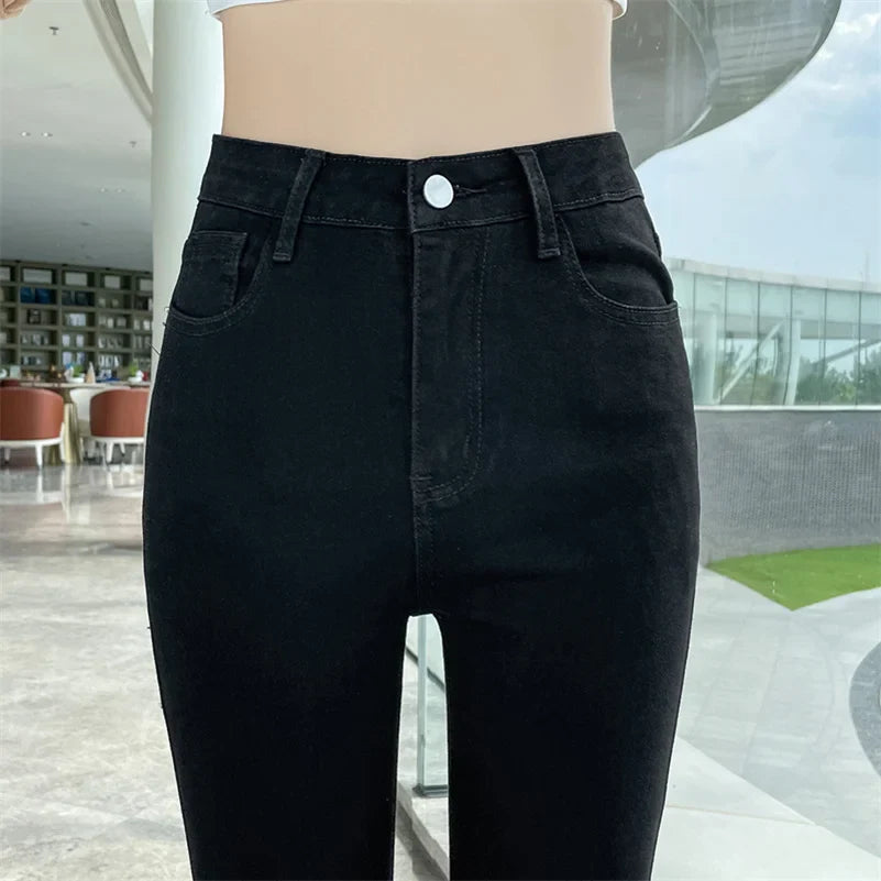 Women Stretch Jeans Lady Slim Skinny Pencil Jeans