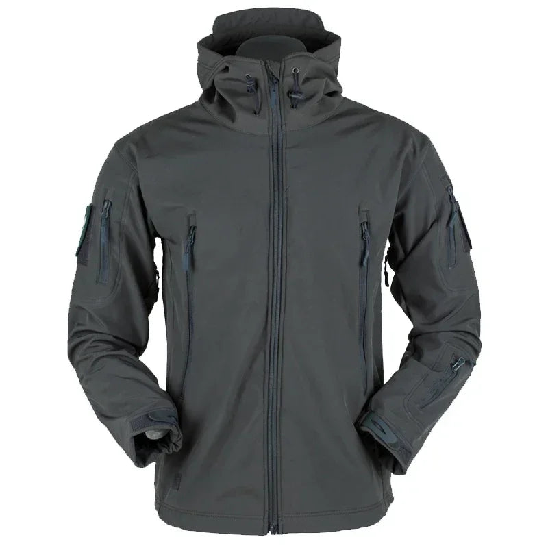 Military Waterproof Jacket Men's jacket Outdoor Soft Fleece Women's Windproof Breathable Thermal Hooded Suit Jackets