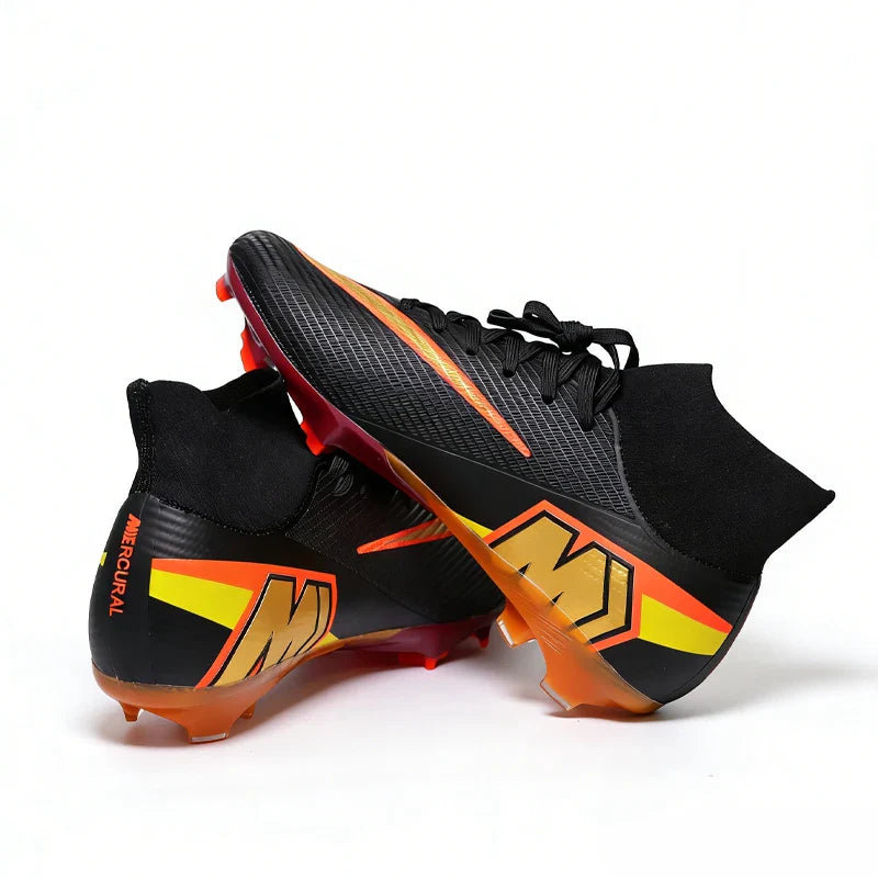 999Y High Quality Mens Soccer Shoes Turf Soccer Cleats for Boys Sneakers TF/FG Training Football Boots Chuteira Campo 35-45