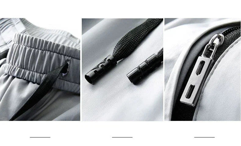 2024 Summer Soft Ice Silk Fabric Men's Thin Casual Pants Korean-style Fashion  Straight High Stretch Trousers Male Luxury Brand