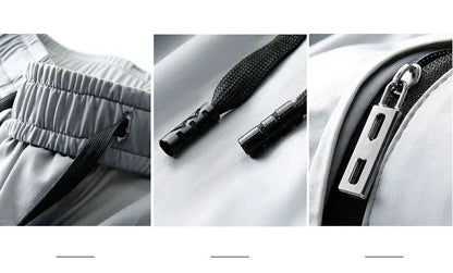 2024 Summer Soft Ice Silk Fabric Men's Thin Casual Pants Korean-style Fashion  Straight High Stretch Trousers Male Luxury Brand