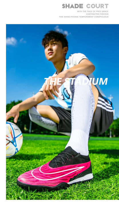 Men Training Football Boots Non-Slip Soccer Shoes Outdoor Cleats Futsal Breathable Sneakers Unisex Comfortable FG/TF Ultralight