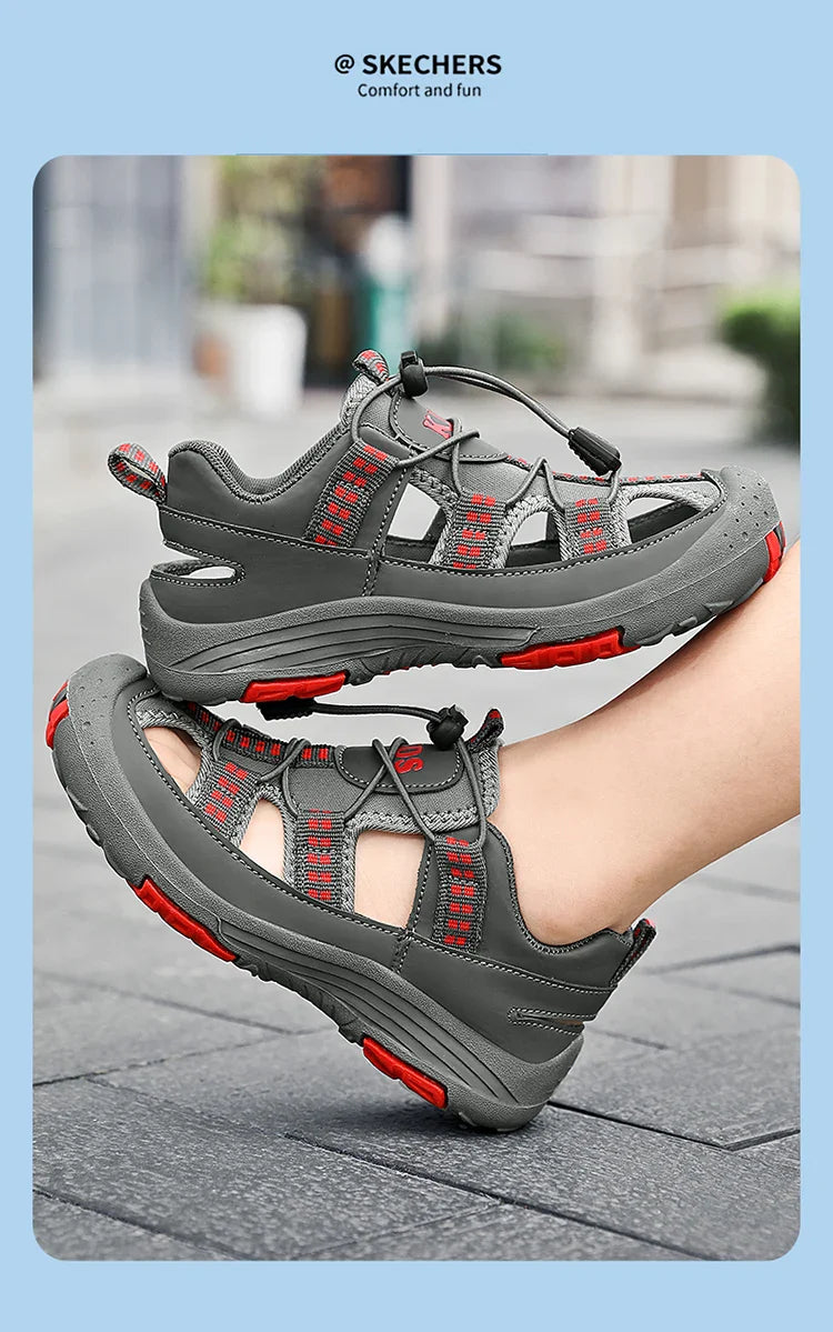 Summer New Children's Outdoor Beach Sandals Anti slip and Wear Resistant Mountaineering Shoes Fashion Casual Breathable Sandals