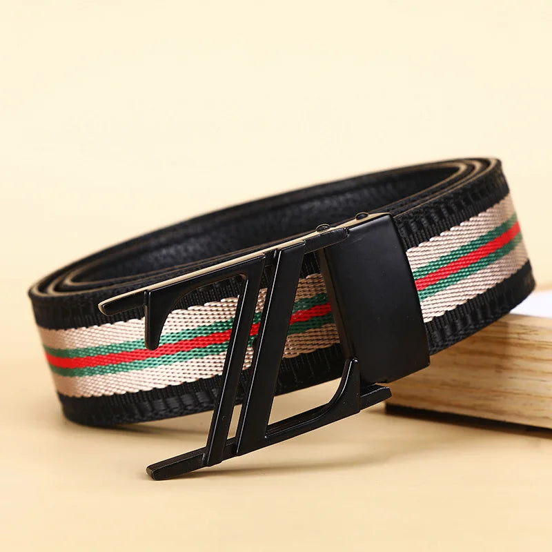 Leather luxury belt for men, stylish and handsome with high quality. Leather belt for women, durable and versatile for jeans.