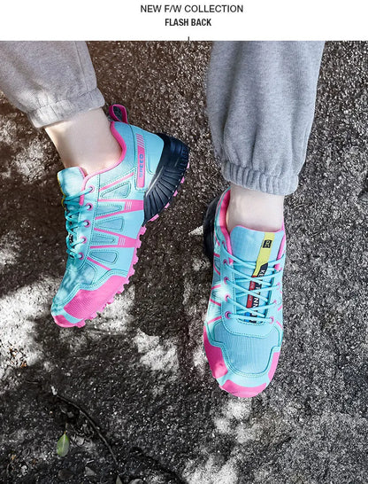 Sapatos de Caminhada Masculinos e Femininos Impermeáveis para Exteriores Tênis de Treino com Cadarço para Escalada Trekking Tênis de Montanha para Caminhada e Caça Tênis Táticos