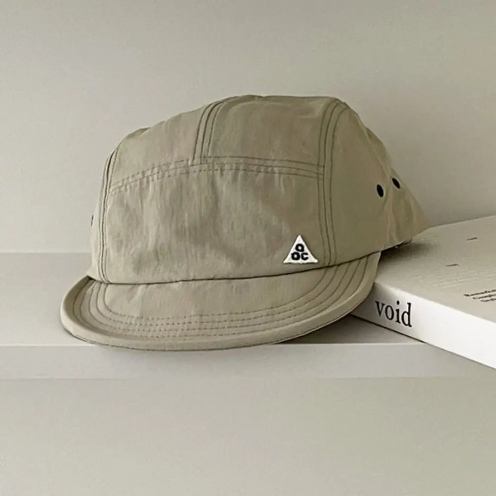 Japanese Retro Quick-drying Short Brim Baseball Caps Unisex Summer Outdoor Sunscreen Casual Versatile 5-flap Tooling Camping Hat