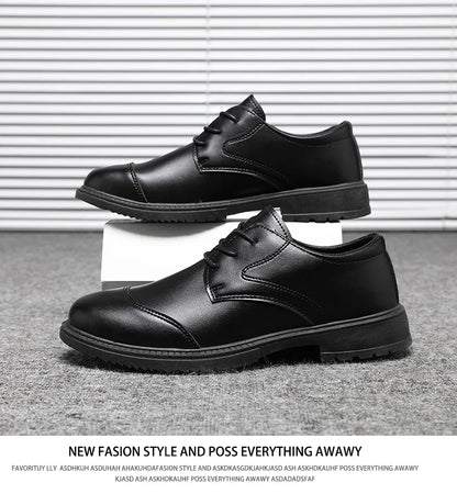 High Quality Italian Luxury Brand Lace-Up Non-slip Men Driving Shoes Leather Men Casual Shoes Breathable formal Mens Dress Shoes