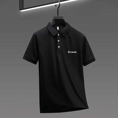 2026 new model men's golf short sleeves polo shirt lapel letter printing ventilate t-shirt business leisure exercise men's wear