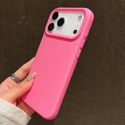 Candy Color Silicone Protective Phone Case For iPhone 17 Pro Max 17 Air 17 Pro Shockproof Matte Soft TPU Bumper Back Cases Cover