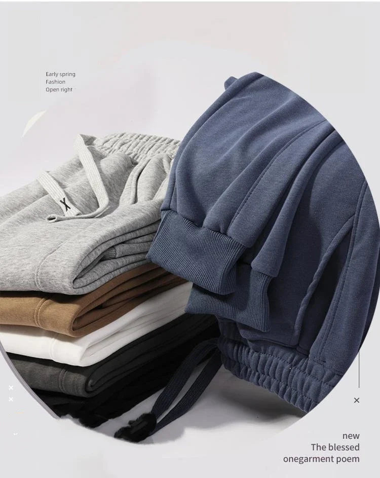 2026 Men Spring Autumn high quality Cotton Sweatpants Casual Drawstring Pockets Trousers Oversize Sweatpants Joggers For Unisex