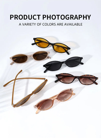 Small Cat Eyes Sunglasses For Women Men Fashion Brand Designer Retro Gradient Shades