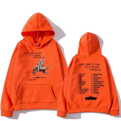 Hoodies Men/Women Clothing Sudaderas Album Nadie Sabe Lo Que Va Pasar Manana Sweatshirts Long Sleeve Autumn Hoody
