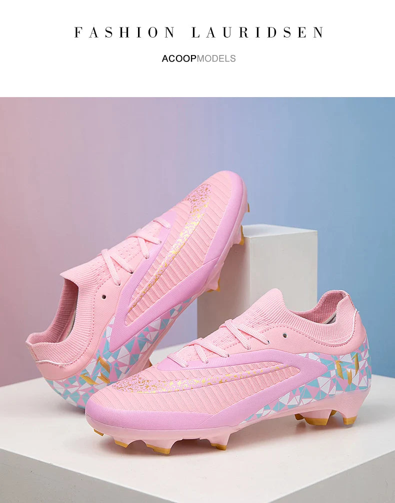 New Kid Match Boys Soccer Shoes Comfortable Outdoor Match Professional Football Boots Sneakers Non-Slip Sports Shoes Unisex