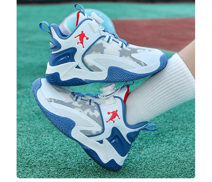 New Children's Basketball Shoes Mesh Breathable Sports Shoes For Teenagers Non-Slip Wear-Resistant Basketball Sneakers Kids