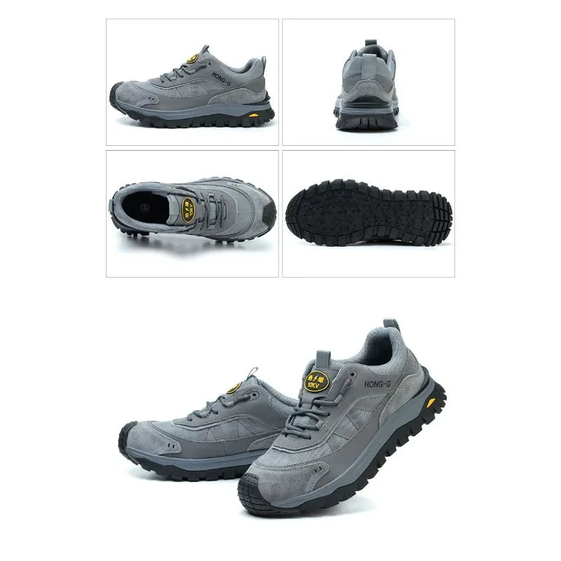 Steel Toe Insulated 10KV Anti Slip Shoes Lightweight  Comfortable Wear-resistant Toe  Anti Smashing and Anti Piercing