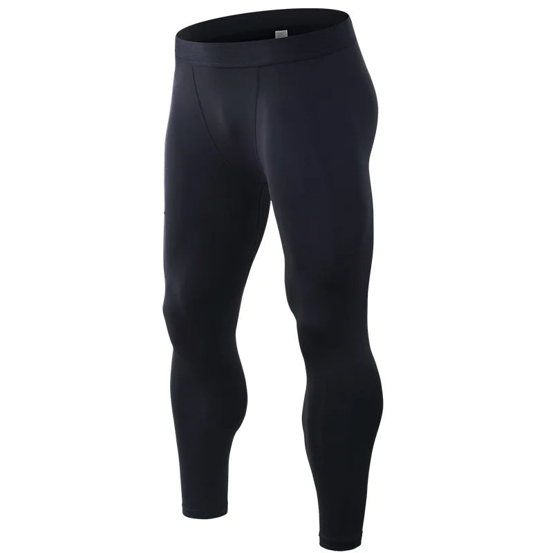 Men's compression sports pants fast drying fitness sports pants running tight pants training tight pants black red gray line