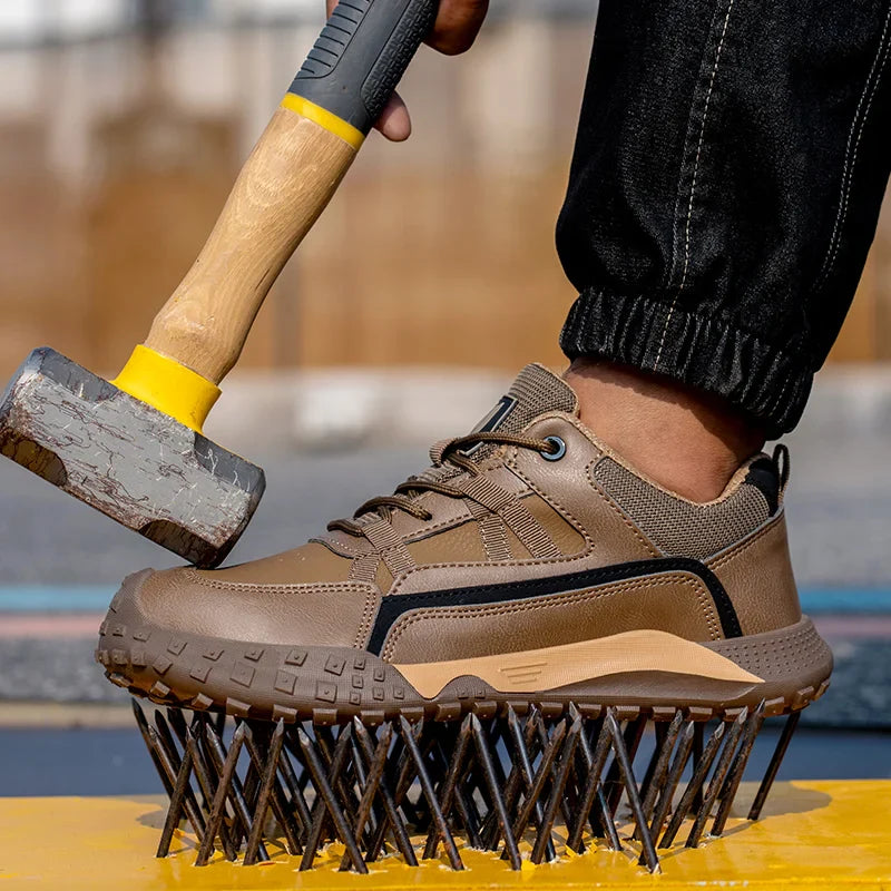Lightweight Men Safety Botas Men Work Safety Shoes Anti-puncture Steel Toe Cap Non Slip Work Sneakers Male Tactical Boots
