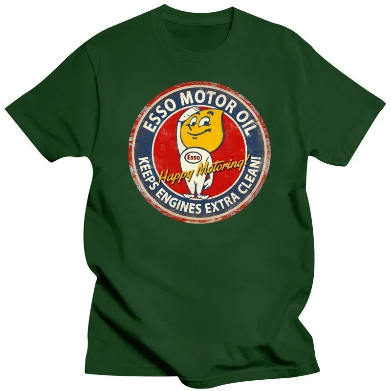 Esso Logo Retro Gas Oil T-Shirt