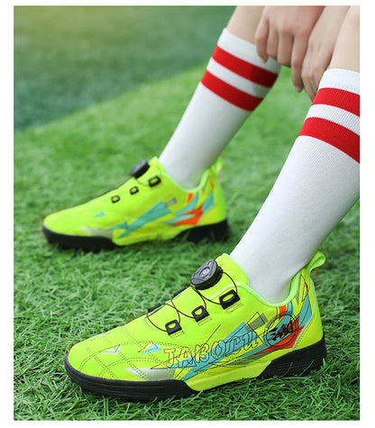 Children's Soccer Shoes Kids Sneakers Non-slip Boys Girls Football Boots Outdoor Ultralight Soccer Trainers Leather Futsal Shoes
